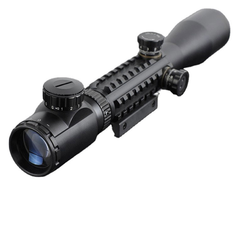 3-9x40 Illuminate Green Red Dot Hunting Optics Sight Shooting Tactical Riflescope Airsoft Scope με δωρεάν βάσεις 11mm ή 20mm