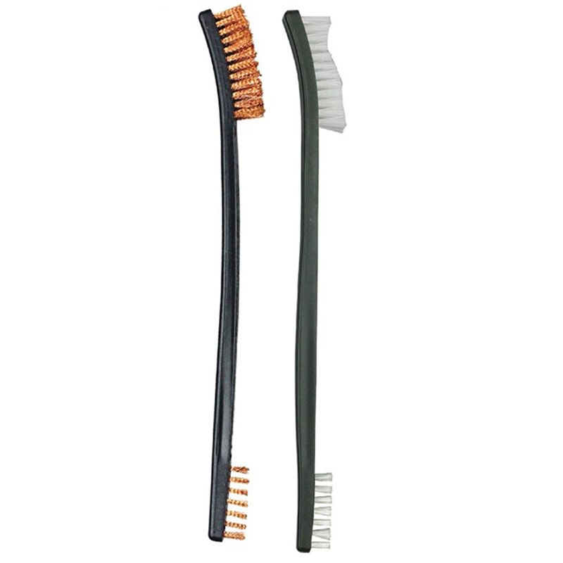 Σύρματα ορείχαλκου βούρτσας χειρός καθαρισμού πιστολιού διπλού άκρου