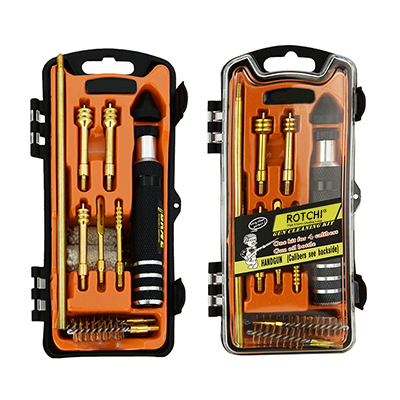 Gun Cleaning Kit Bore Bronze Brush Διάφανη Πορτοκαλί Δυνατή Θήκη