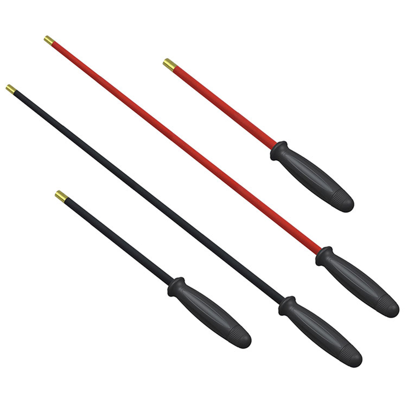 Ράβδος καθαρισμού όπλων από χάλυβα Pvc από πλαστική λαβή