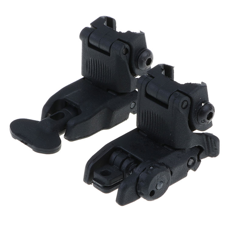 Sight Set Tactical Adjustable Flip up Front Rear Rear Sight Backup Rapid Transition Iron Scope Βάσεις και αξεσουάρ